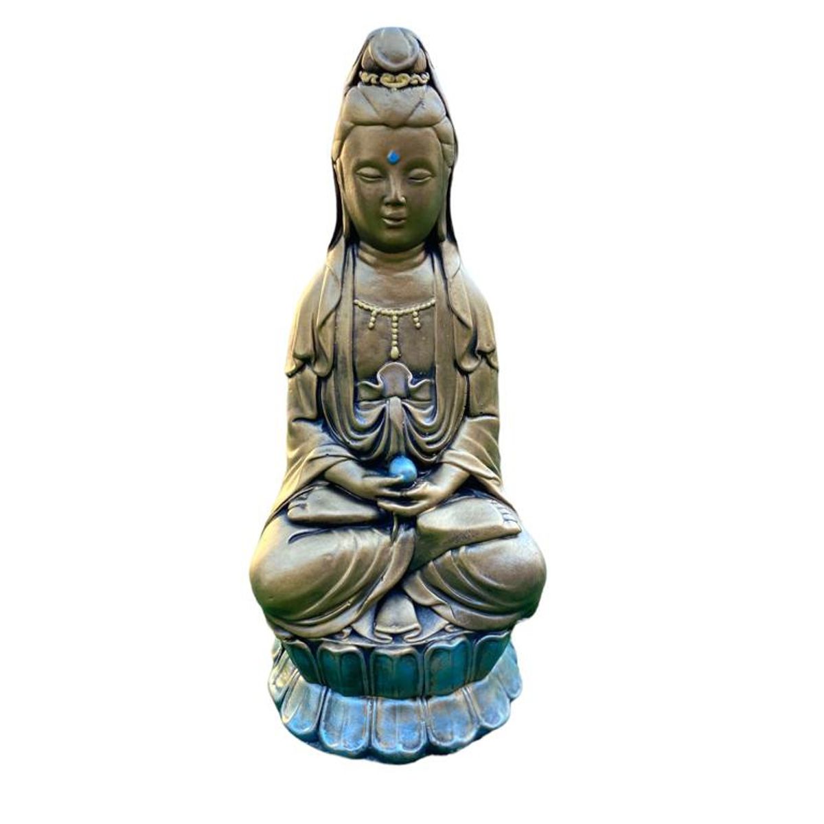 SAT NAM INSPIRES - Figura Guan Yin dorada 45 cm