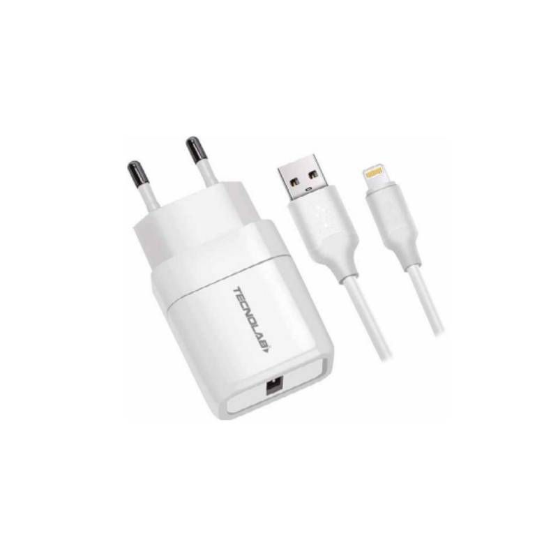 TECNOLAB - CARGADOR IPHONE USB-LIGHTNING.