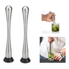 GENERICO - Set X2 Mortero Profesional Utensilios Bar Set De Cocteleria
