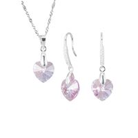 Conjunto Romance Plata 925 creado con cristales de Swarovski® Light Rose