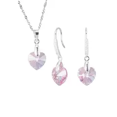 JOYAS MONTERO - Conjunto Romance Cristales Genuinos Light Rose