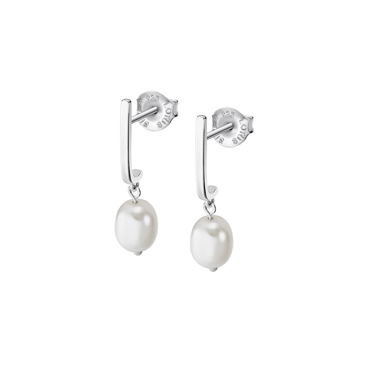 LOTUS SILVER - Aros LP3415-4/1 Lotus Silver Mujer Pearls