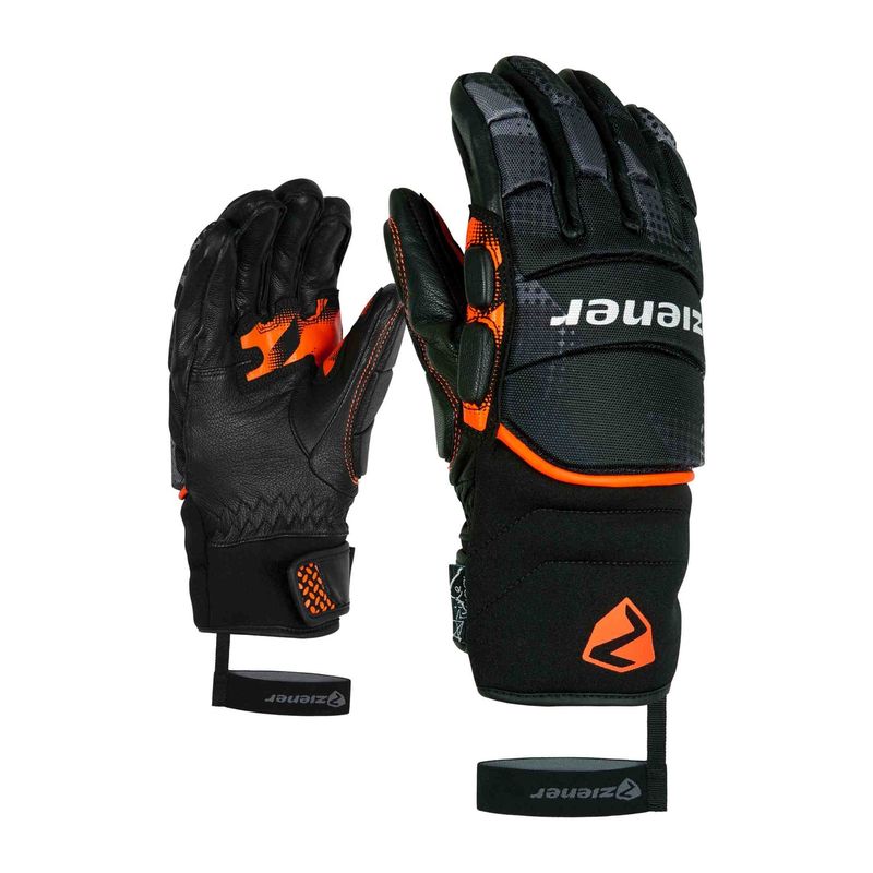 ZIENER - Ziener Guantes De Ski Race Ladir Negro/Naranja Infantil ZIENER