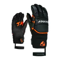 ZIENER - Guantes De Ski Race Ladir Negro/Naranja Infantil