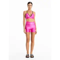 LABELLAMAFIA - Conjunto Top y Short Biker Dopamina Fucsia