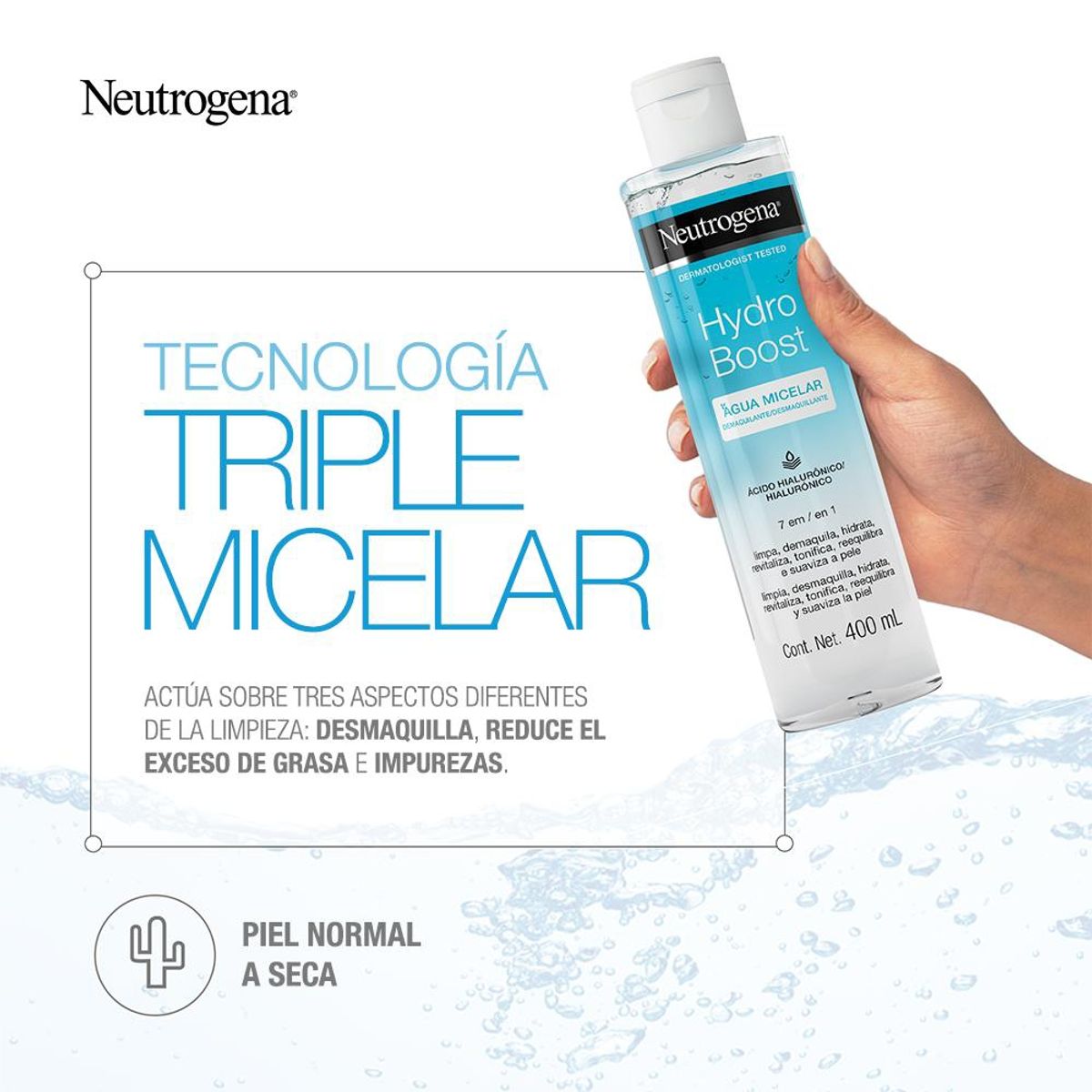 NEUTROGENA - Neutrogena Hydro Boost Agua micelar 400ml NEUTROGENA