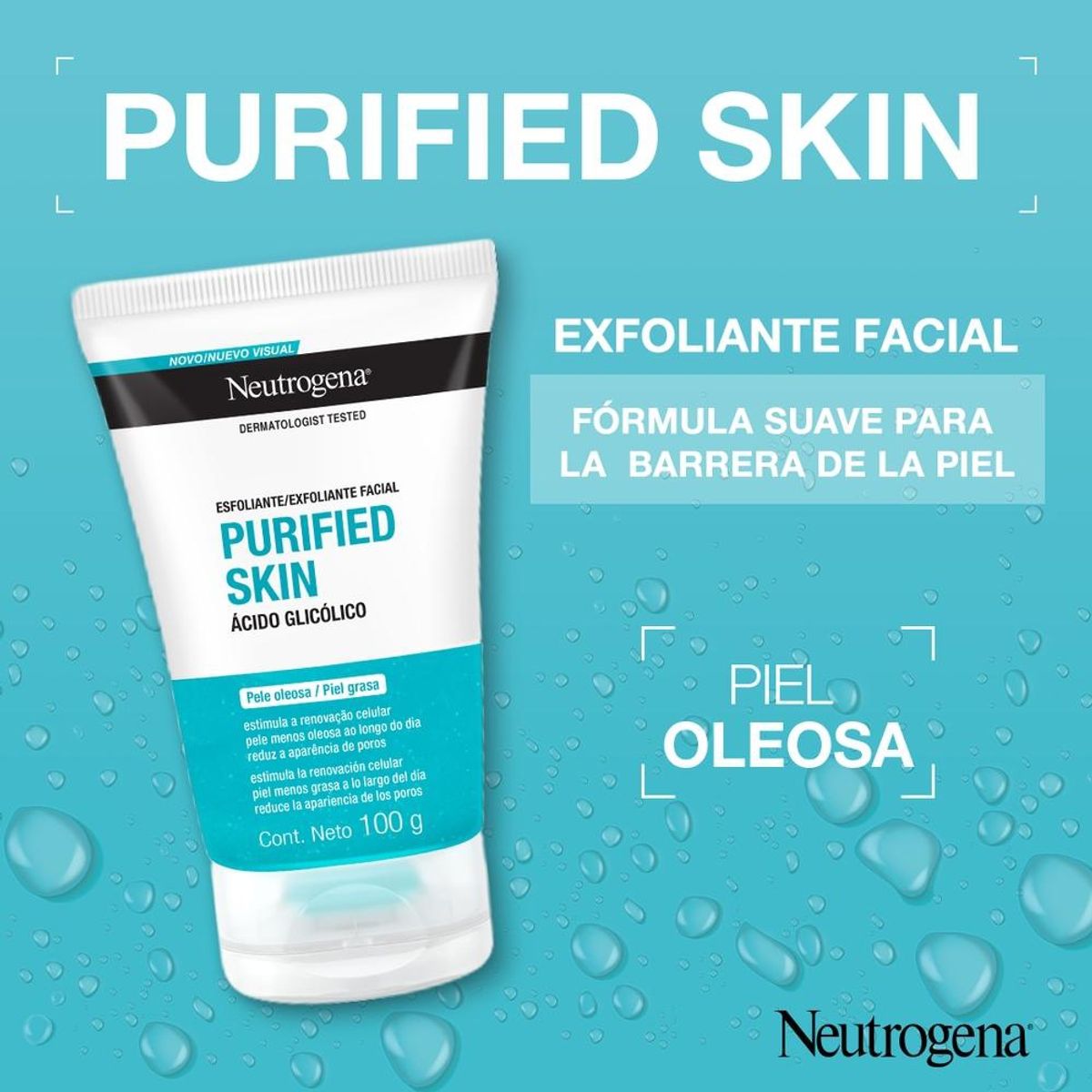 NEUTROGENA - Exfoliante NEUTROGENA® PURIFIED SKIN® x100g NEUTROGENA