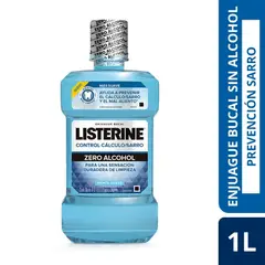 LISTERINE - Enjuague Bucal LISTERINE® Control Sarro Zero Alcohol x 1LT