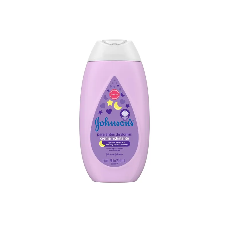 JOHNSON AND JOHNSON - Crema hidratante bebé JOHNSONS® Antes de Dormir x 200ml