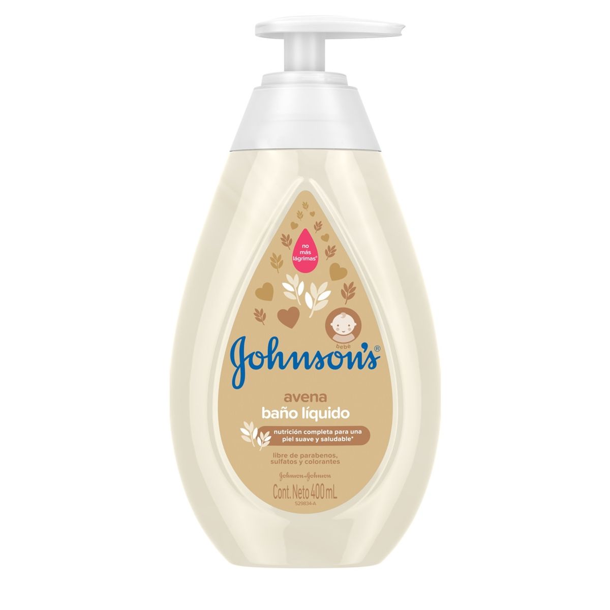 JOHNSON AND JOHNSON - Jabón líquido para bebé JOHNSON'S® Avena x 400 ml.