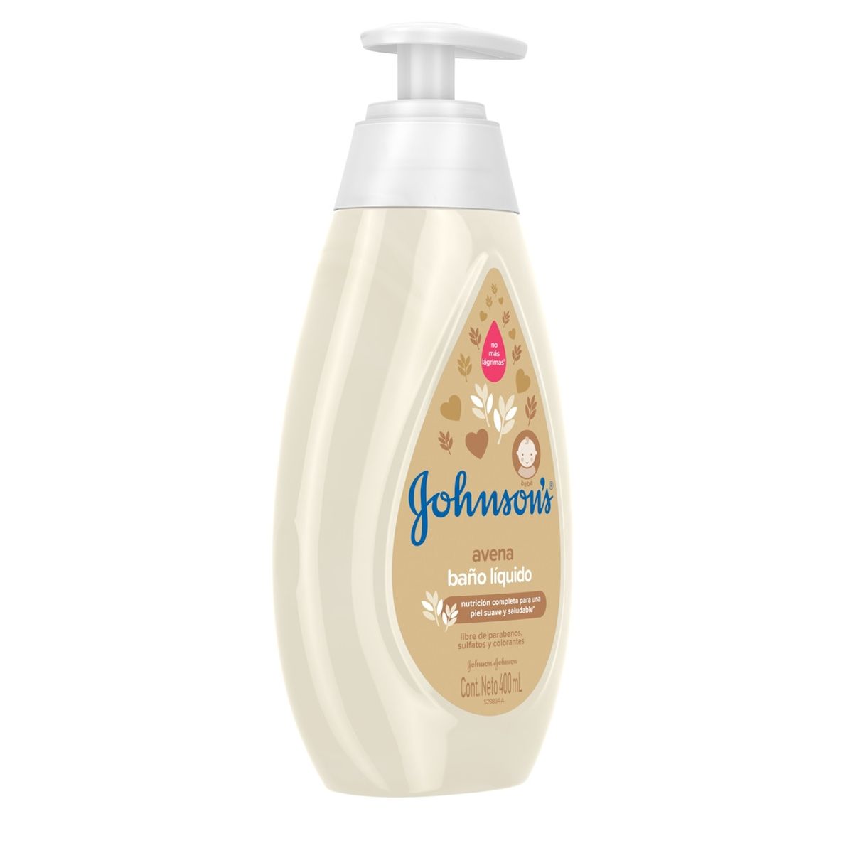 JOHNSON AND JOHNSON - Jabón líquido para bebé JOHNSON'S® Avena x 400 ml.