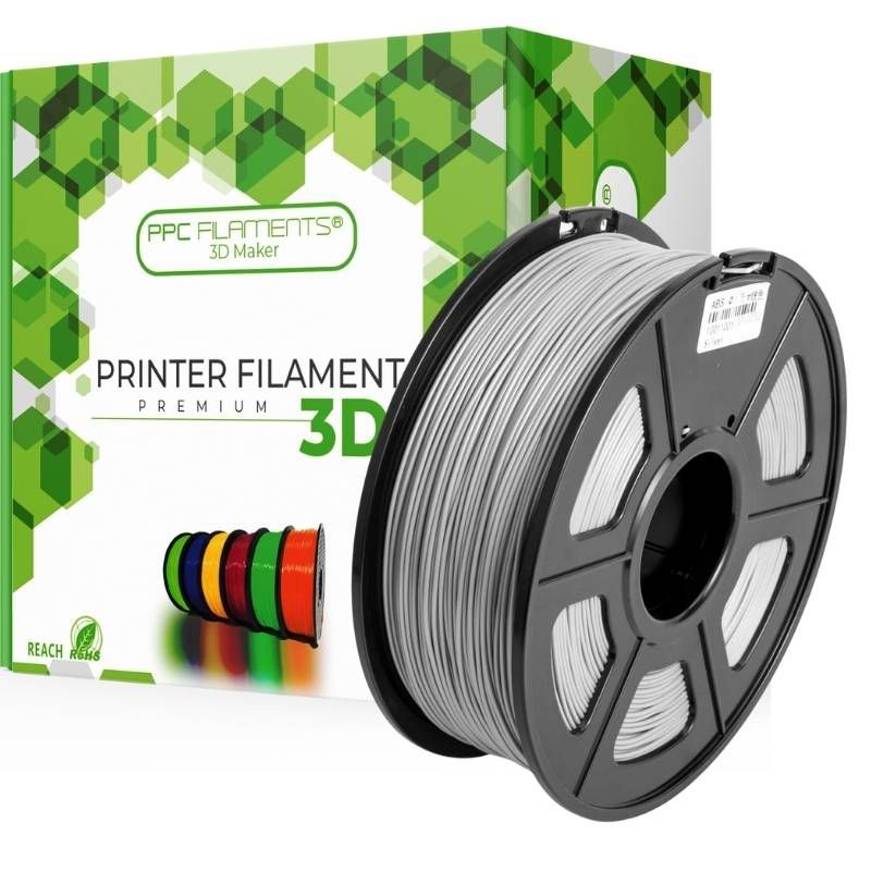 PPC FILAMENTS - Filamento 3D Pla Ppc 1kg 175mm Plata - Filamentos