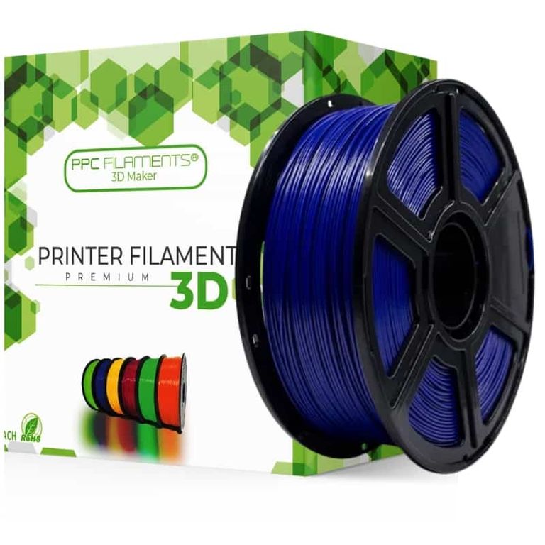 Filamento 3D Pla Ppc 1kg 175mm Azul Transparente - Filamentos