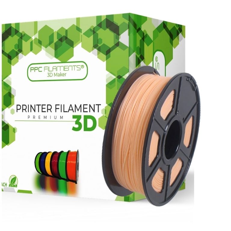 Filamento 3D Petg Ppc 175MM Piel Claro - Filamentos