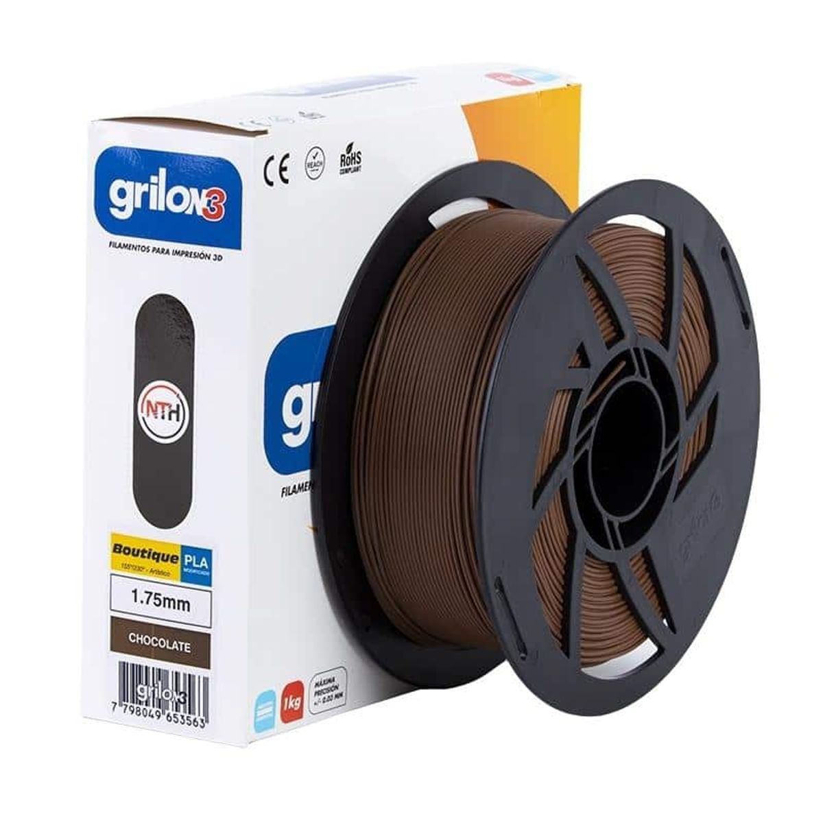 GRILON3 - Filamento 3D Pla Boutique Grilon3 1kg 175mm Chocolate