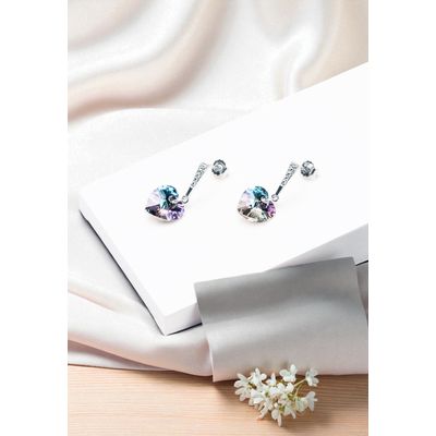 Imagen 2 del producto Aros Romance Plata 925 creado cristales de Swarovski® Vitral Light