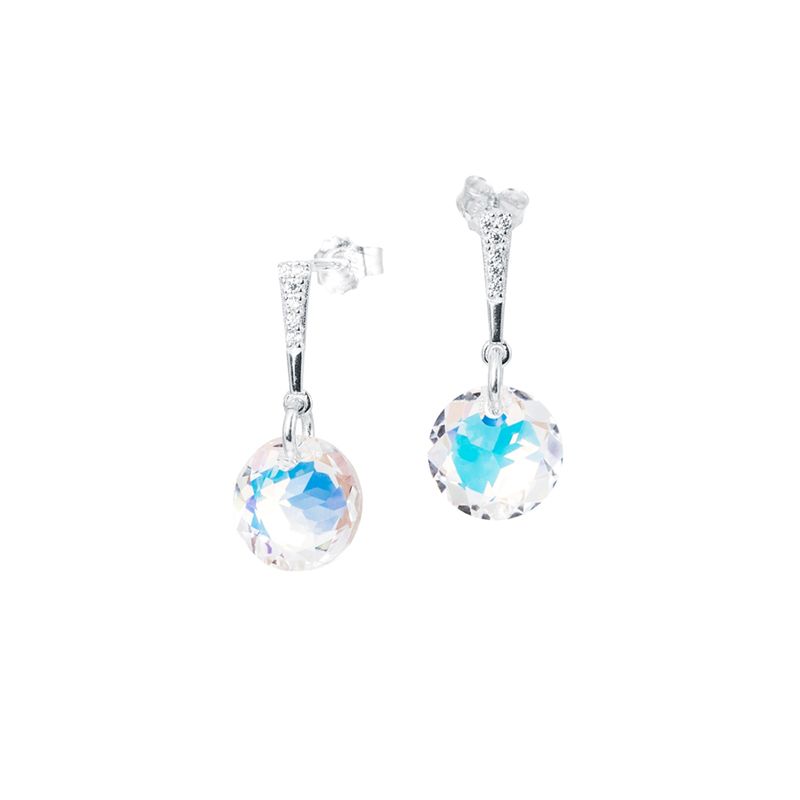 JOYAS MONTERO - Aros Gracia Cristales Genuinos Aurora Boreal