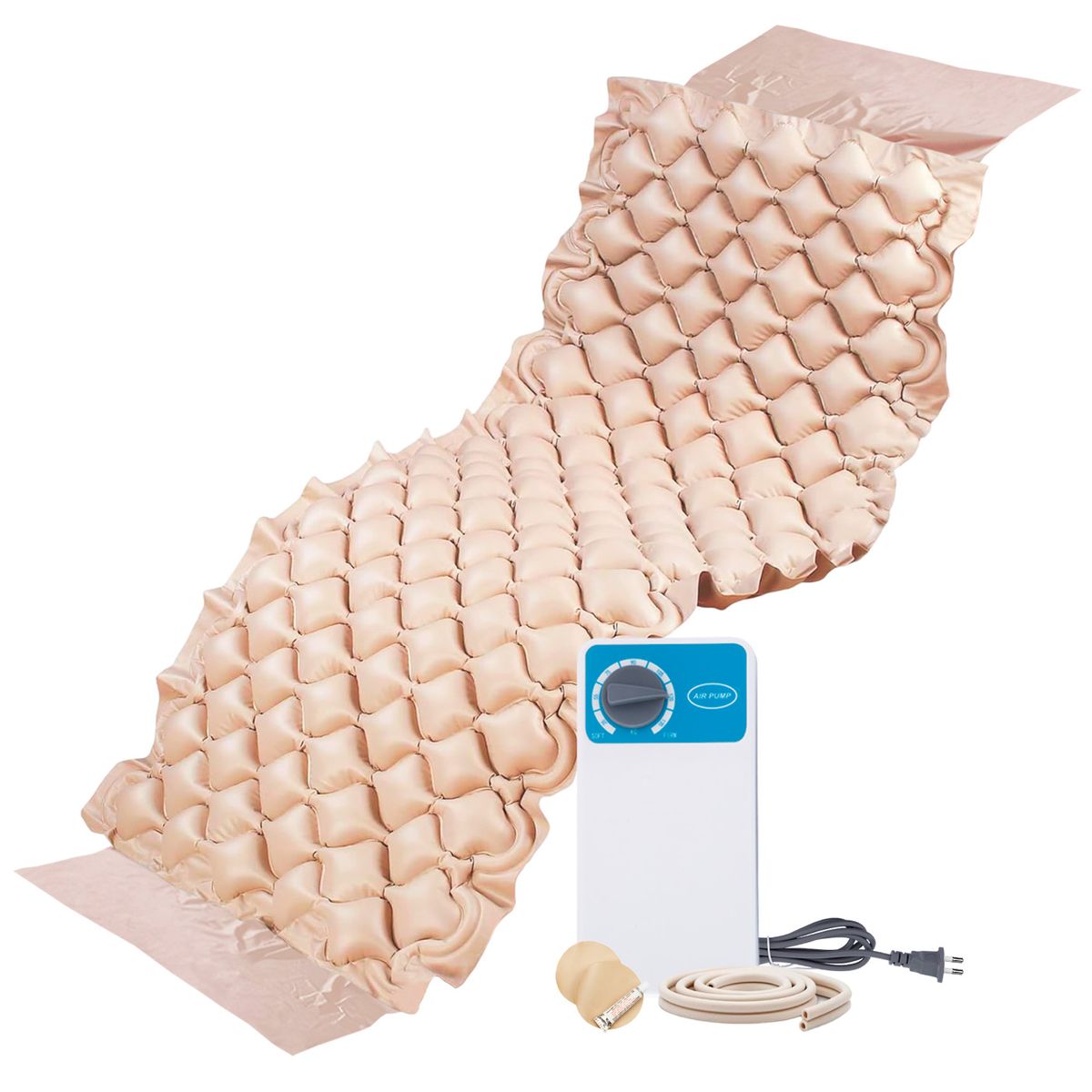 TOPMEDIC - Colchón Antiescaras Con Motor 1 Plaza + Kit de Reparación