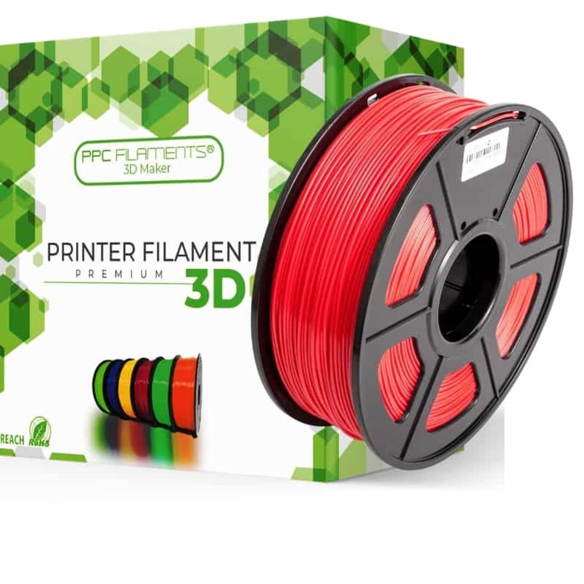 PPC FILAMENTS - Filamento 3D Pla Ppc 175MM Rojo - Filamentos