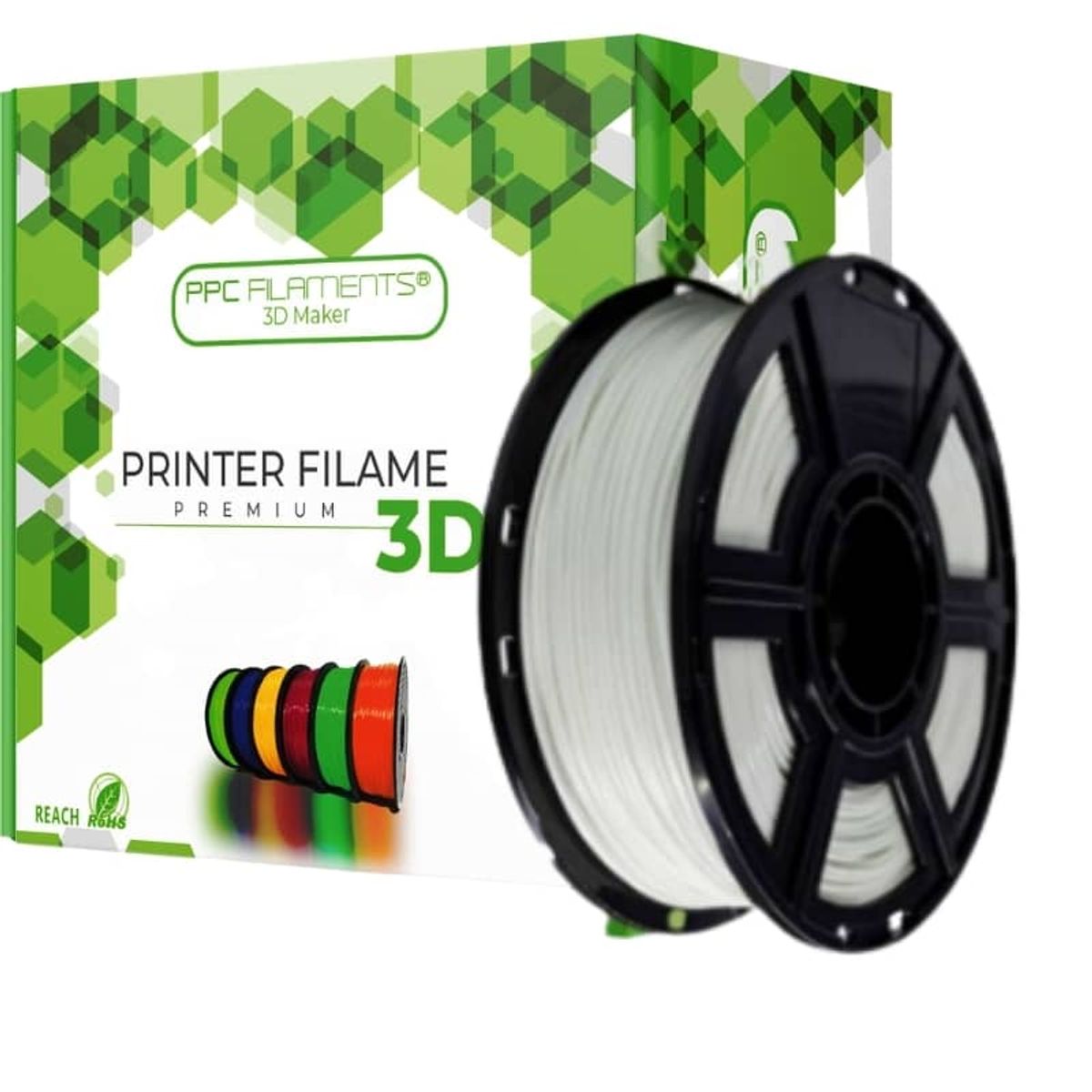 Filamento 3D Pla Seda Ppc 175MM Blanco - Filamentos, marca PPC FILAMENTS - Foto Principal