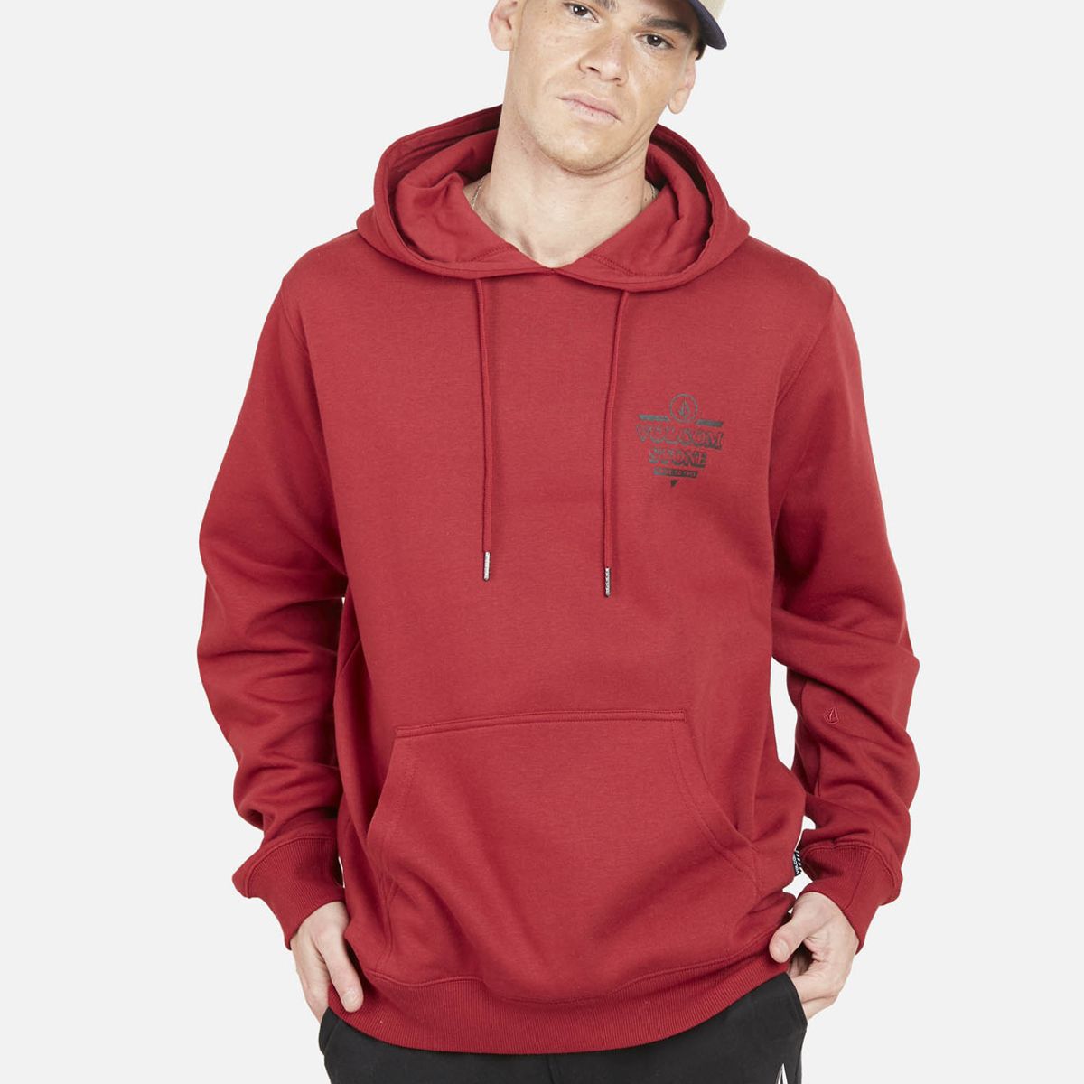 VOLCOM - Poleron SCRAWL HOODIE Hombre Rojo Volcom VOLCOM