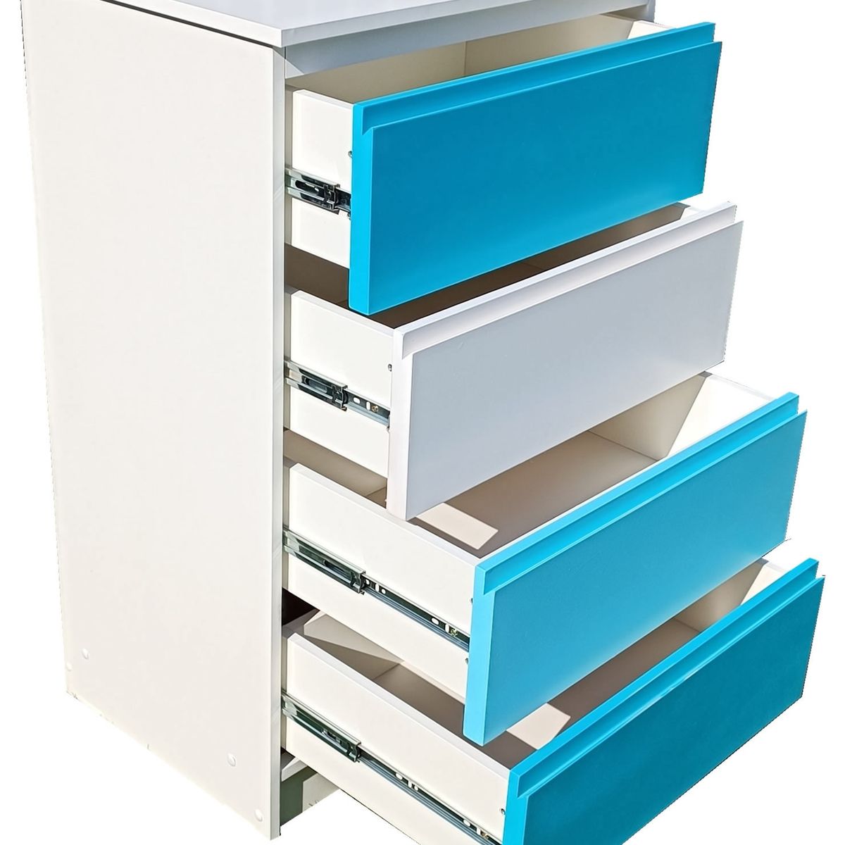 DECORACION CREATIVA - Cajonera Infantil 4 C Celeste Minimal