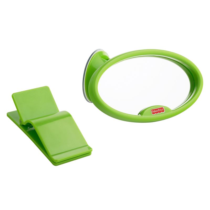 FISHER PRICE - Espejo Seguridad Retrovisor Extra  Auto Bebés Clip Ventosa 2/1