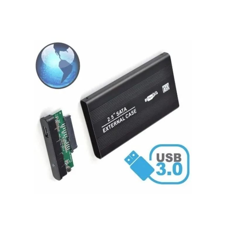 ESHOPANGIE - Cofre Case Para Disco Duro Sata 2.5 Usb3.0 Hdd Notebook ALUMINIO 3.0