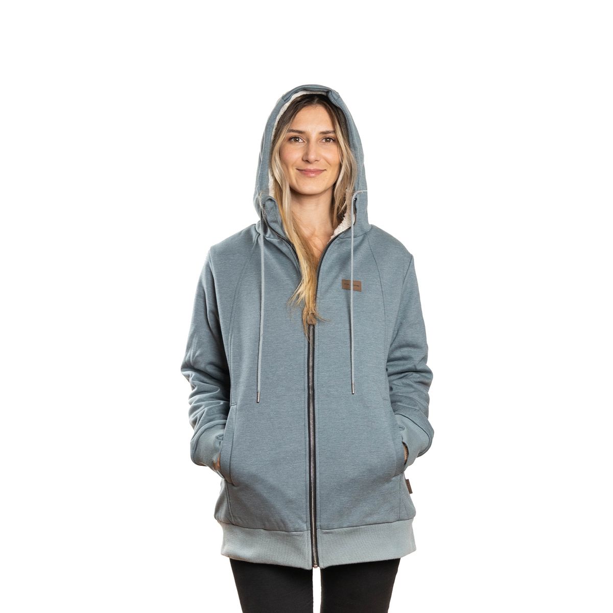 FALCONE - Polerón con Sherpa Ride Season V2 Azul Mujer Falcone