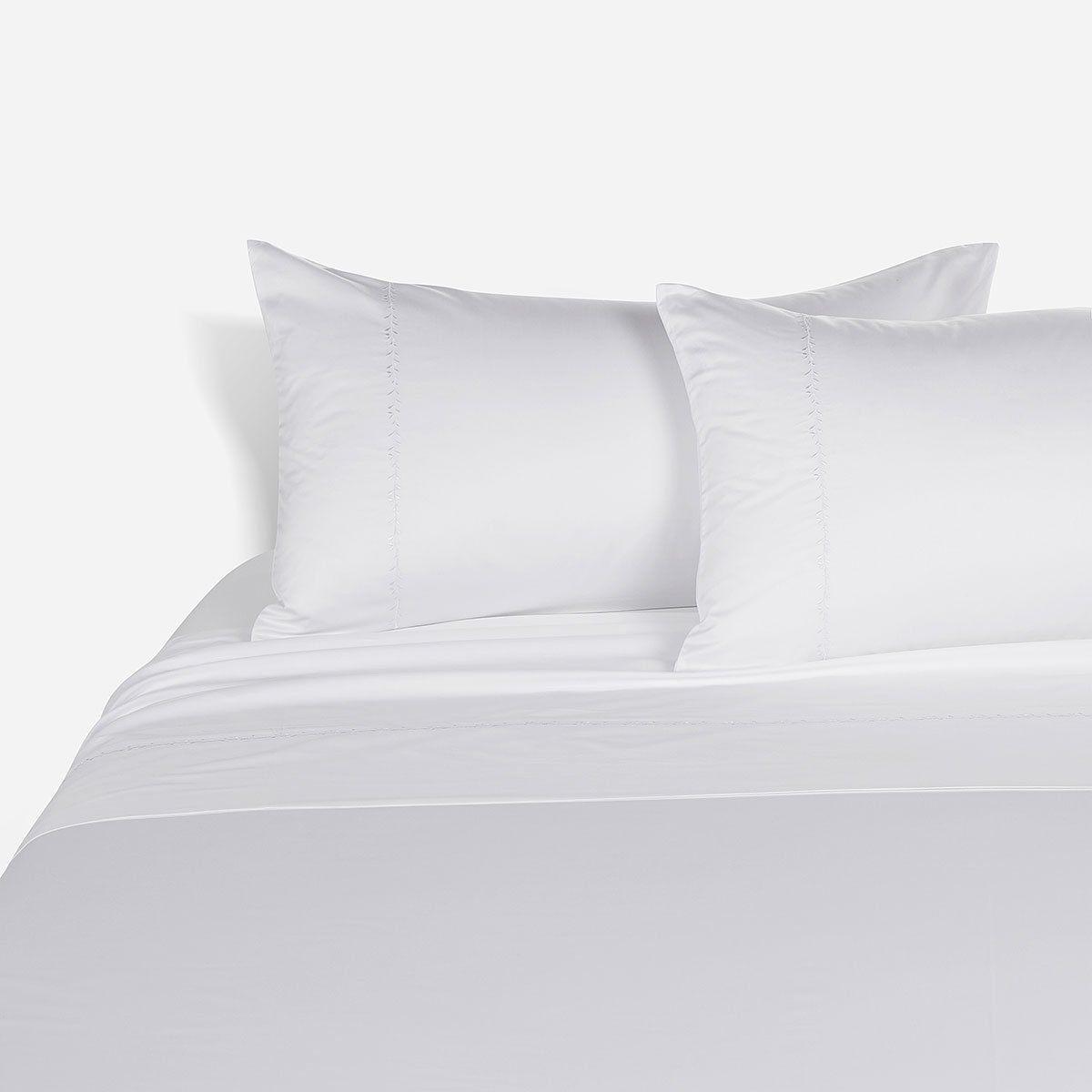 ROSEN - Sábana Rosen 500 Hilos Algodón Bordada Blanca Súper King