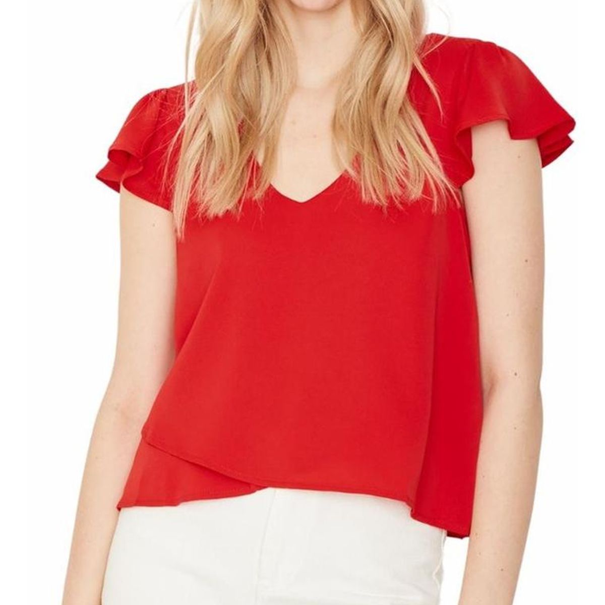 JACINTA TIENDA - Polera Sara manga corta II roja Jacinta Tienda.-----