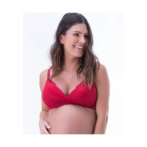 2RIOS - Sosten Lactancia Copa 3D Rojo