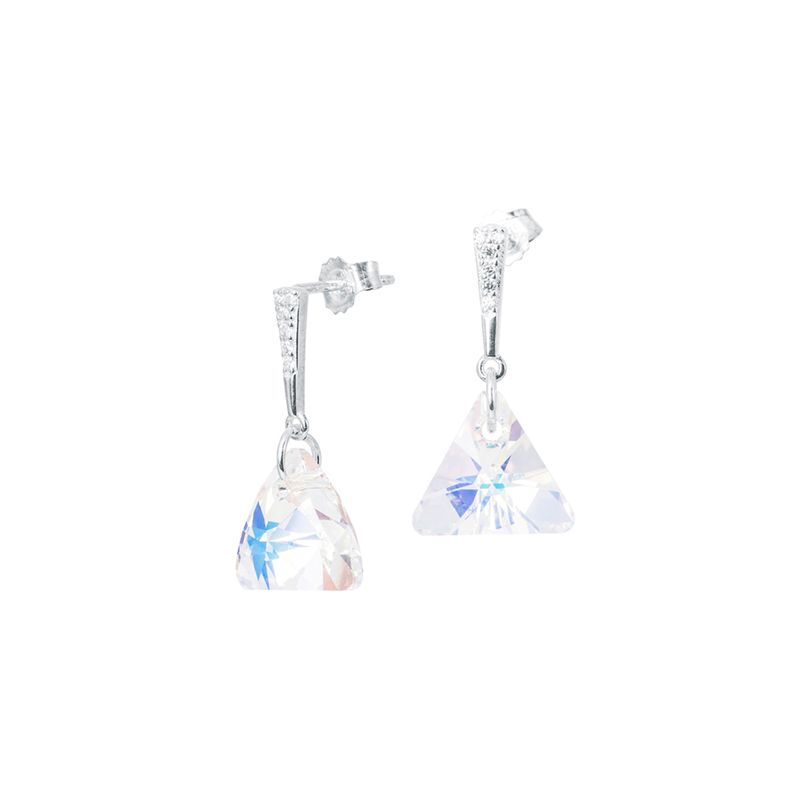 JOYAS MONTERO - Aros Trinidad Cristales Genuinos  Aurora Boreal