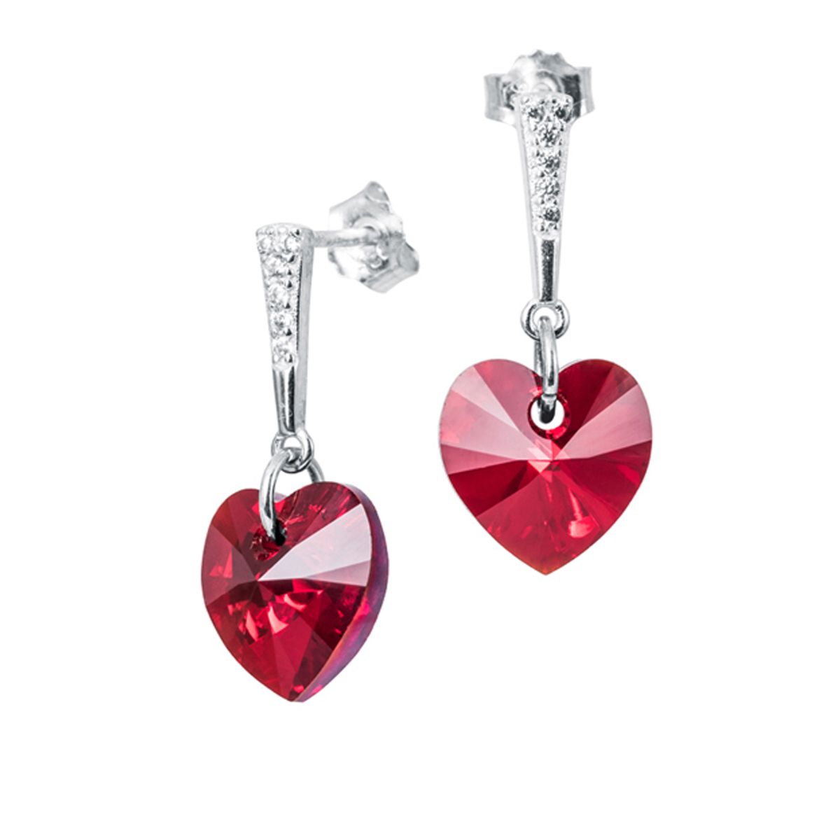 JOYAS MONTERO - Aros Romance Plata 925 creado con cristales de Swarovski® Siam