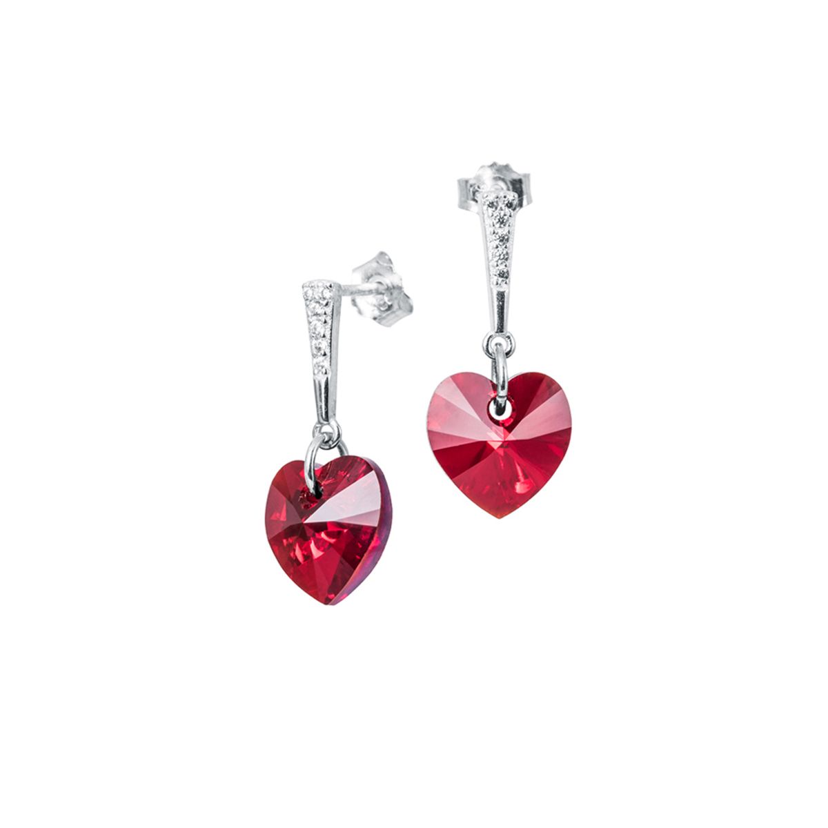 JOYAS MONTERO - Aros Romance Plata 925 creado con cristales de Swarovski® Siam