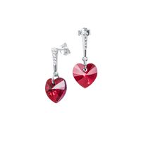 Aros Romance Plata 925 creado con cristales de Swarovski® Siam
