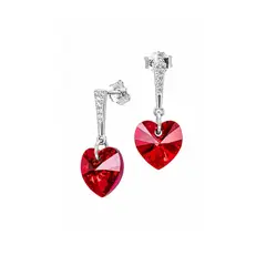 JOYAS MONTERO - Aros Romance Plata 925 creado con cristales de Swarovski® Siam