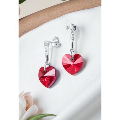 Imagen 2 del producto Aros Romance Plata 925 creado con cristales de Swarovski® Siam