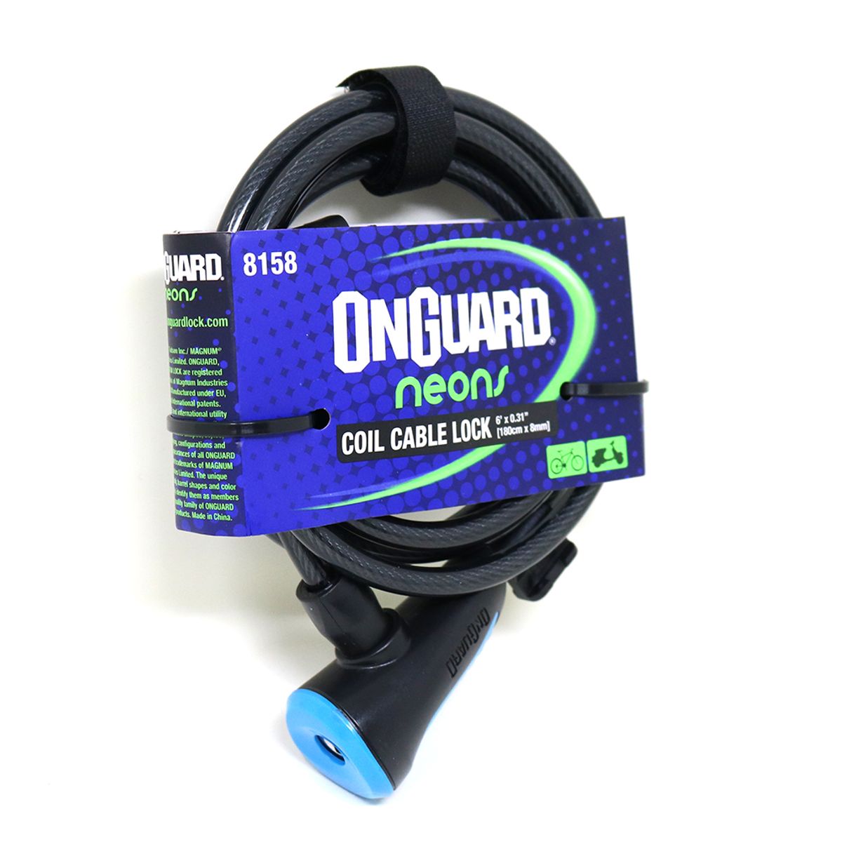 ONGUARD - Candado OnGuard Llave Espiral NS Coil 180cmX8mm