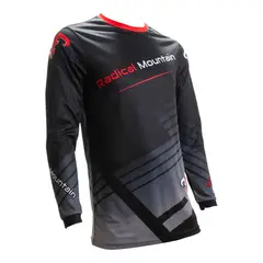 RADICAL MOUNTAIN - Jersey MTB Negro Rojo L