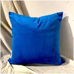 LIVING MARKET - Cojín Velvet Azul 40x40