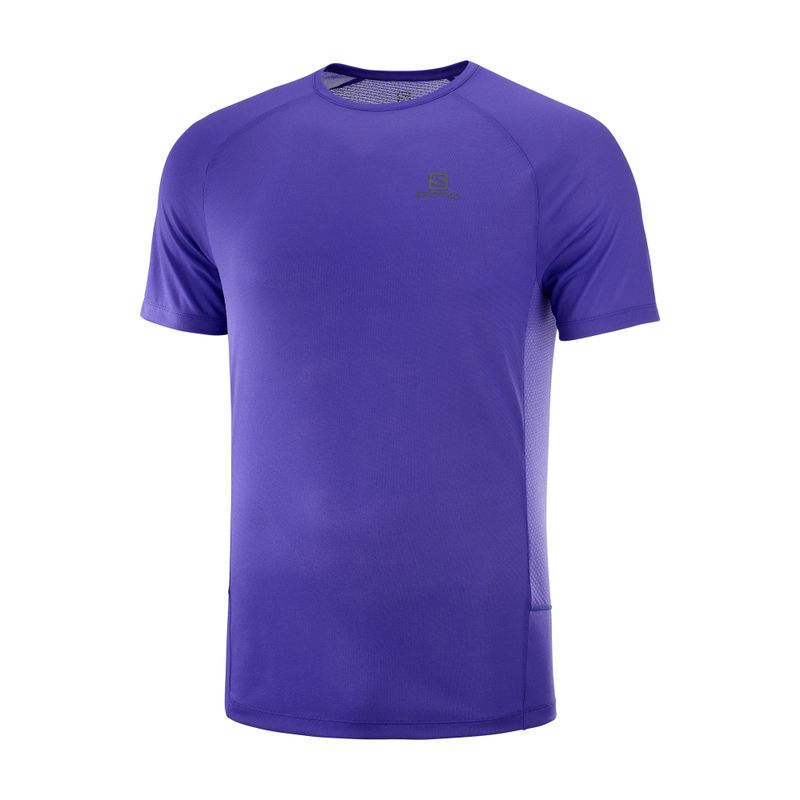 SALOMON - Polera Hombre Cross Rebel Morado Salomon
