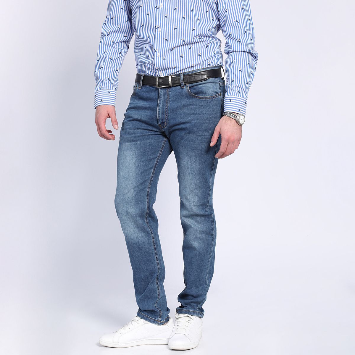 POTROS - Jeans Linea Spandex Slim Fit Denim POTROS