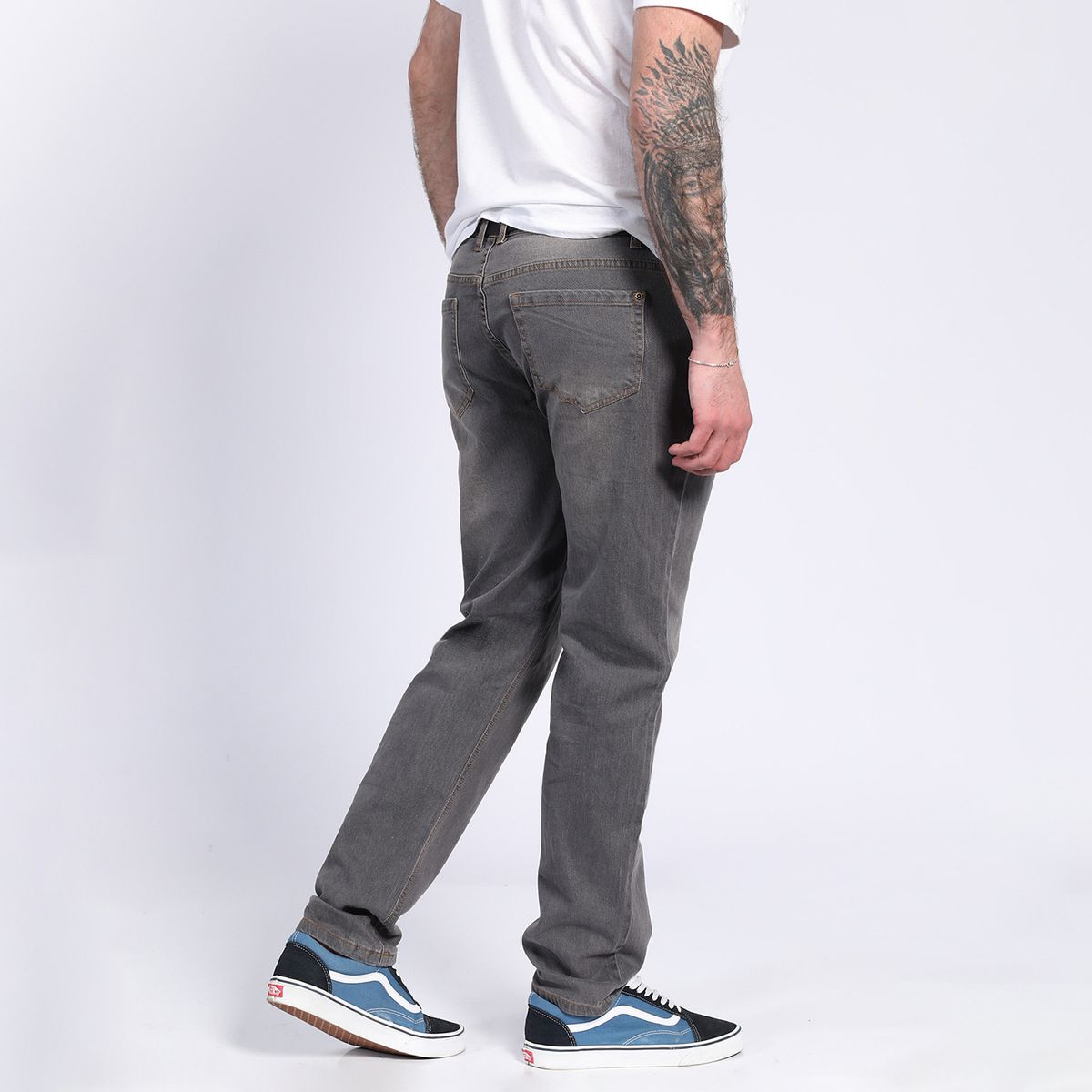 POTROS - Jeans Linea Spandex Slim Fit Gris oscuro POTROS