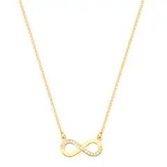VANITE - Collar Mujer Bañado en Oro Infinito - Dorado