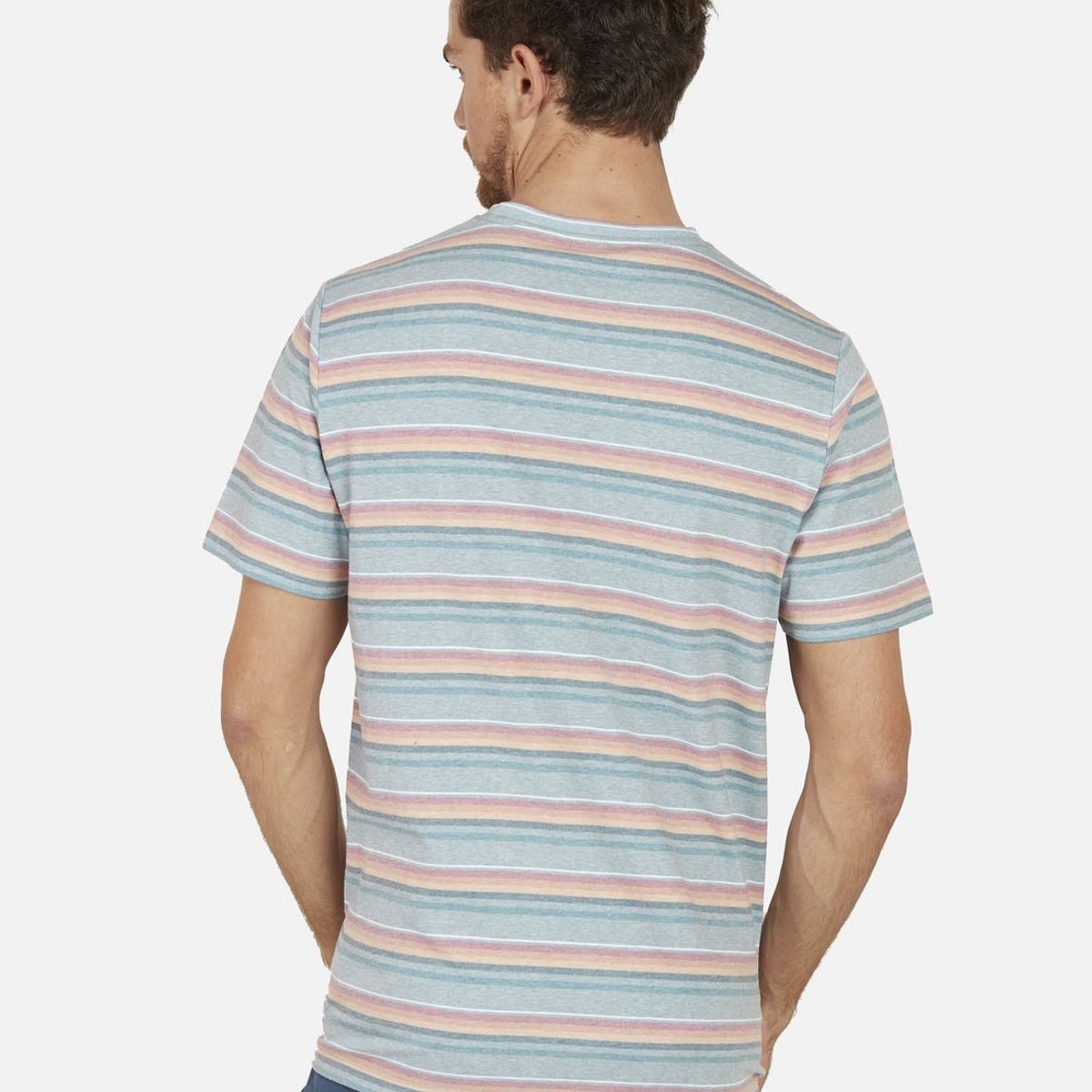 MAUI AND SONS - Polera ROUTE 66 STRIPE SS TEE Hombre Naranja Maui and Sons MAUI AND SONS
