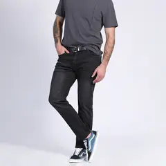 POTROS - Jeans Linea Spandex Slim Fit Negro