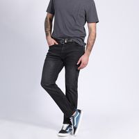 Jeans Linea Spandex Slim Fit Negro