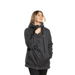 FALCONE - Polerón con Sherpa Ride Season V2 Gris Oscuro Mujer
