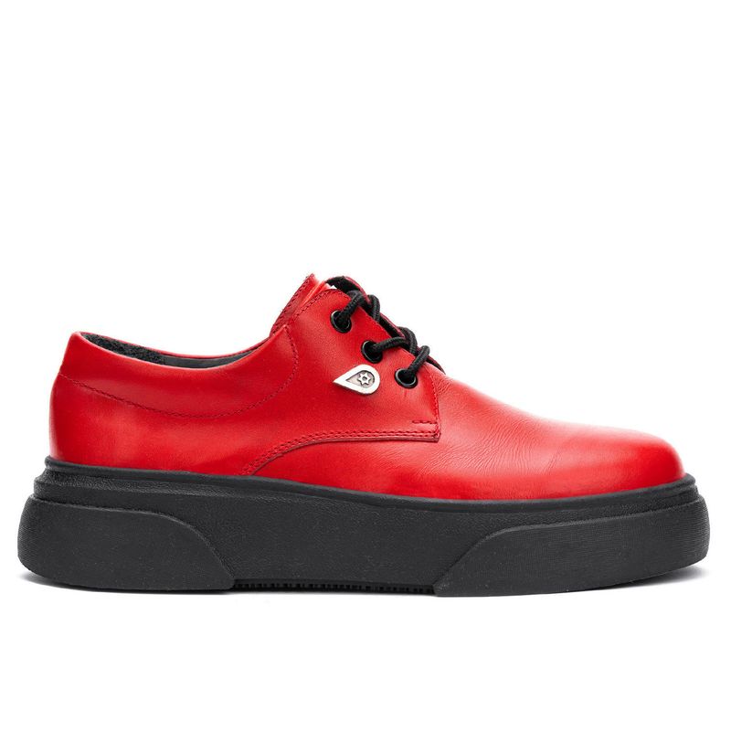LANDAZURI - Zapato Cuero Gerda Roja Landazuri